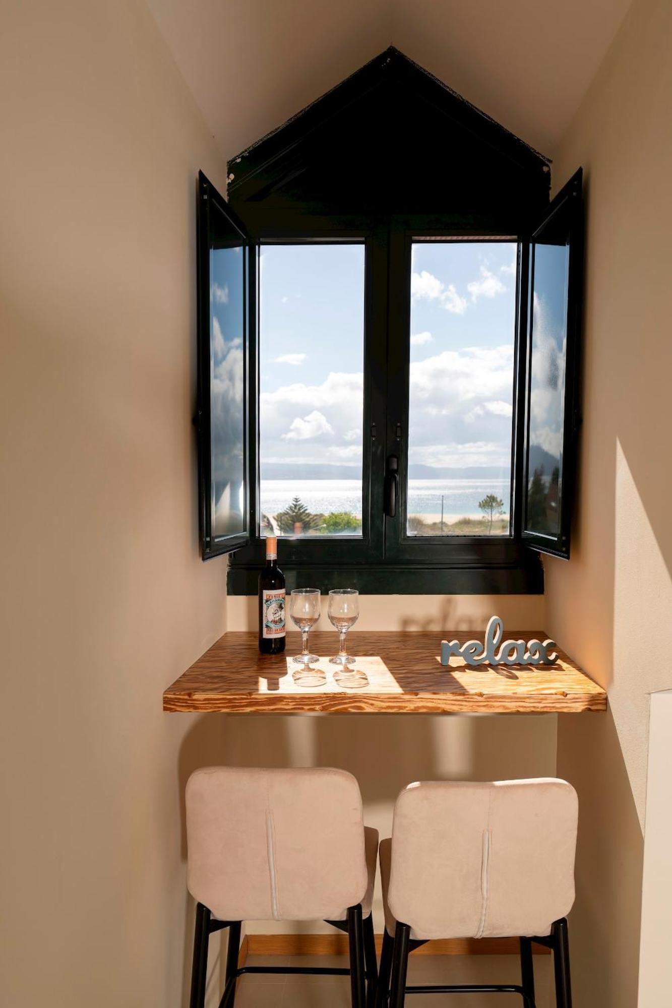 Apartamento Lura De Fisterra Playa De Langosteira En Finisterre Con Vistas Al Mar San Martín de Arriba 외부 사진