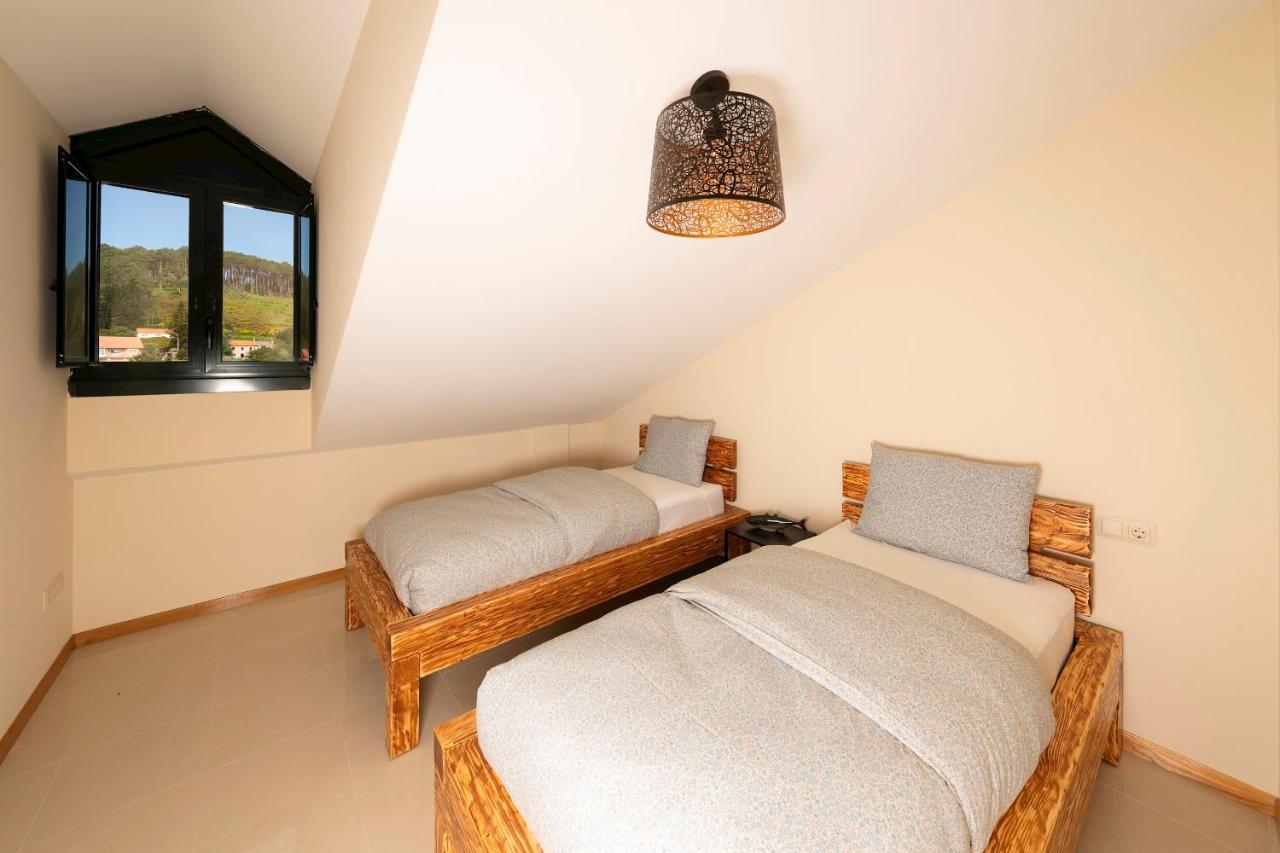 Apartamento Lura De Fisterra Playa De Langosteira En Finisterre Con Vistas Al Mar San Martín de Arriba 외부 사진